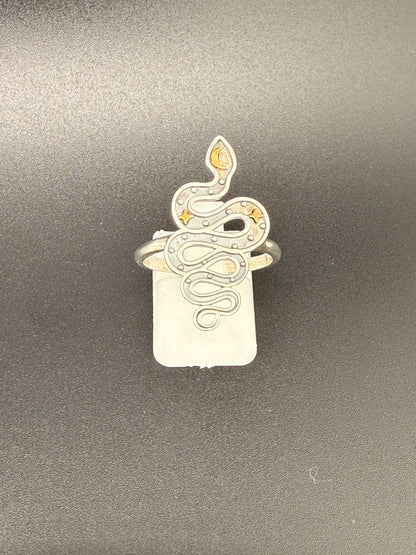 Sterling Silver Snake Ring – 3.36 Grams Size 8