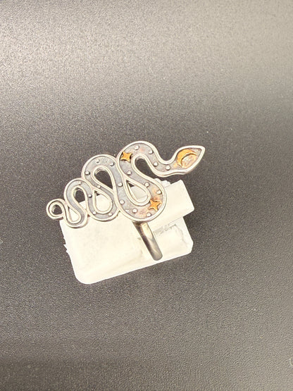 Sterling Silver Snake Ring – 3.36 Grams Size 8