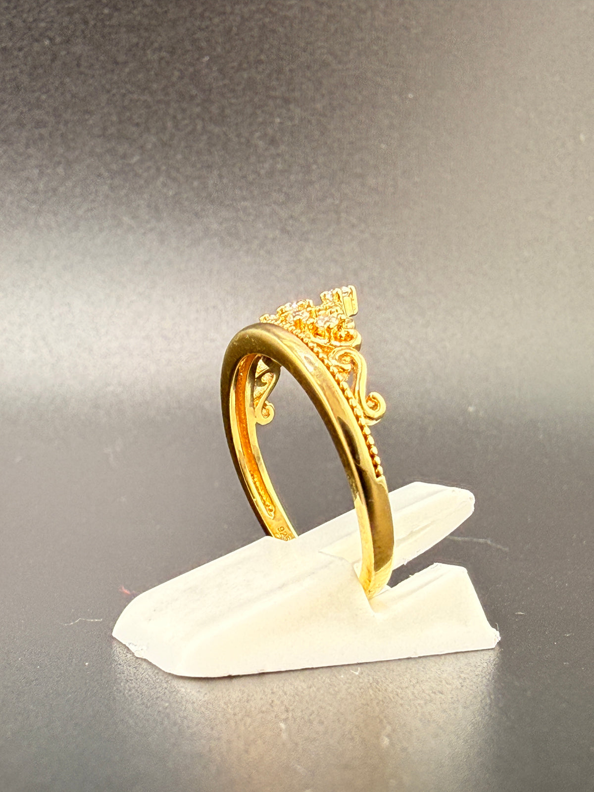 14K Gold Bonded Sterling Silver Tiara Ring – CZ DIAMONSDS - 7 alternate product view