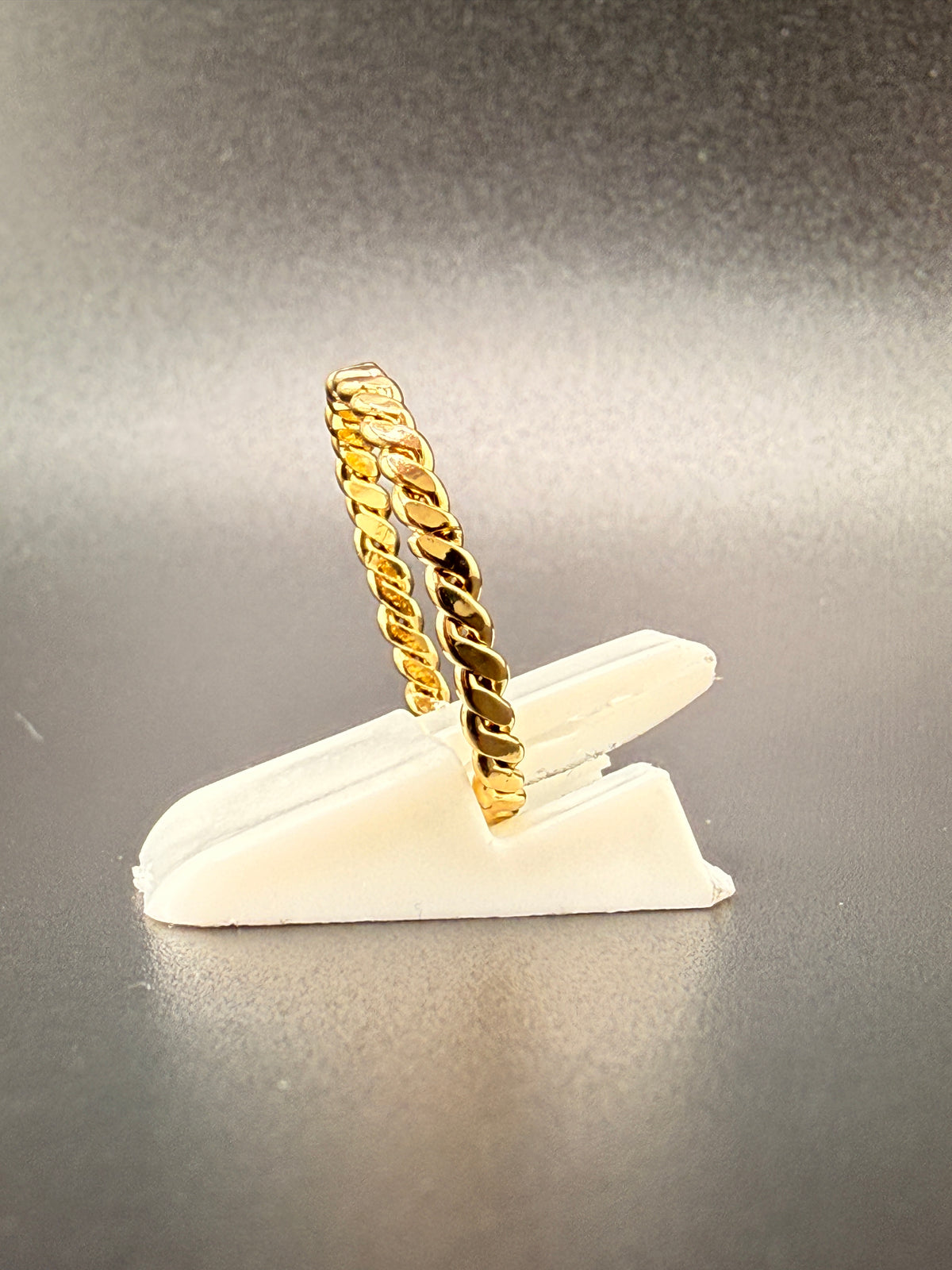 14K Gold Bonded Sterling Silver Twist Wire Band Ring - 8 alternate product view