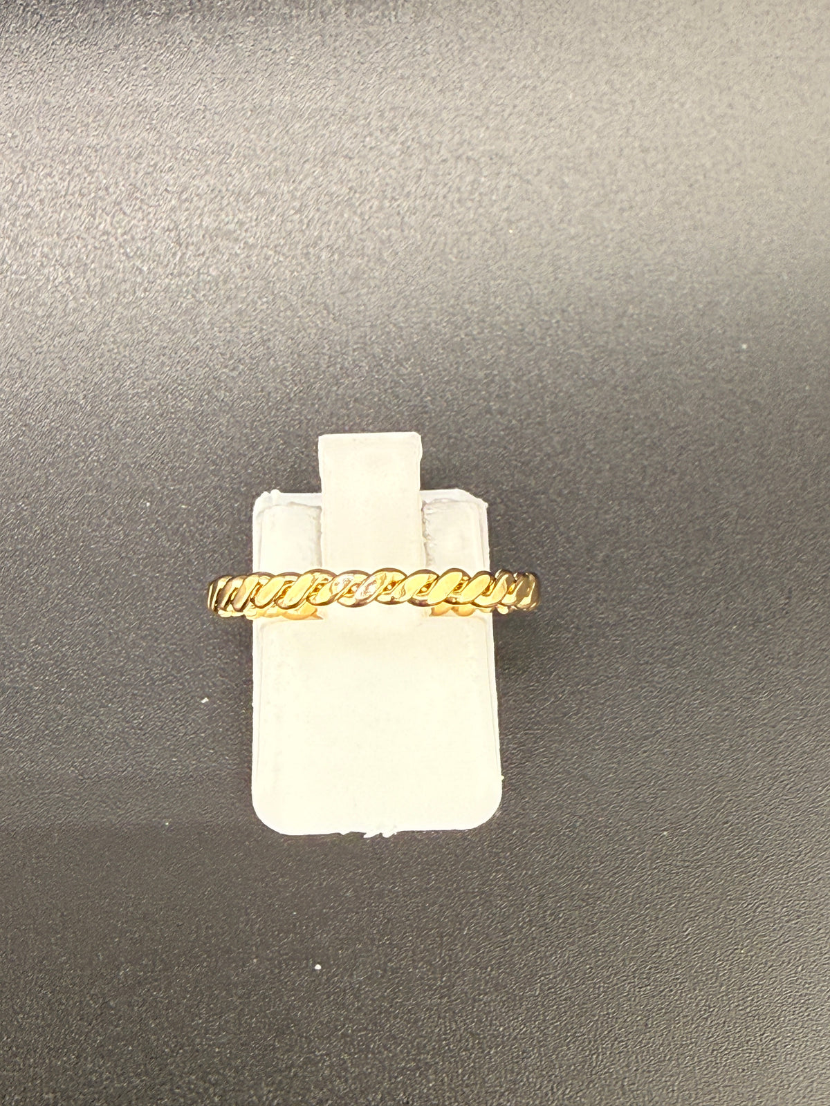 14K Gold Bonded Sterling Silver Twist Wire Band Ring - 8