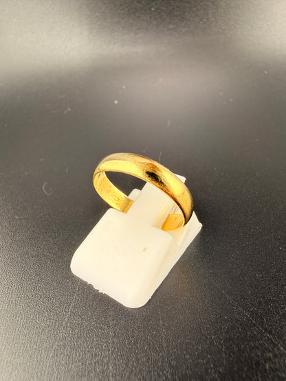 14K Gold Bonded Sterling Silver Plain Band Ring