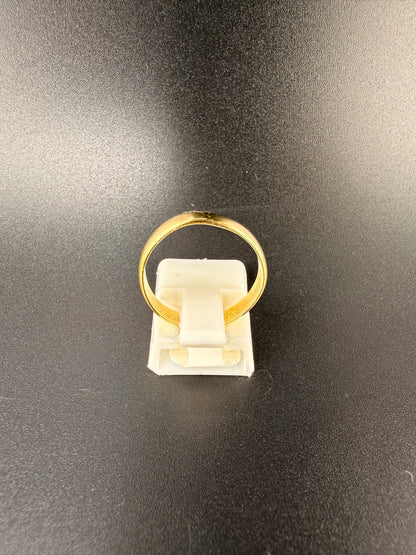 14K Gold Bonded Sterling Silver Plain Band Ring