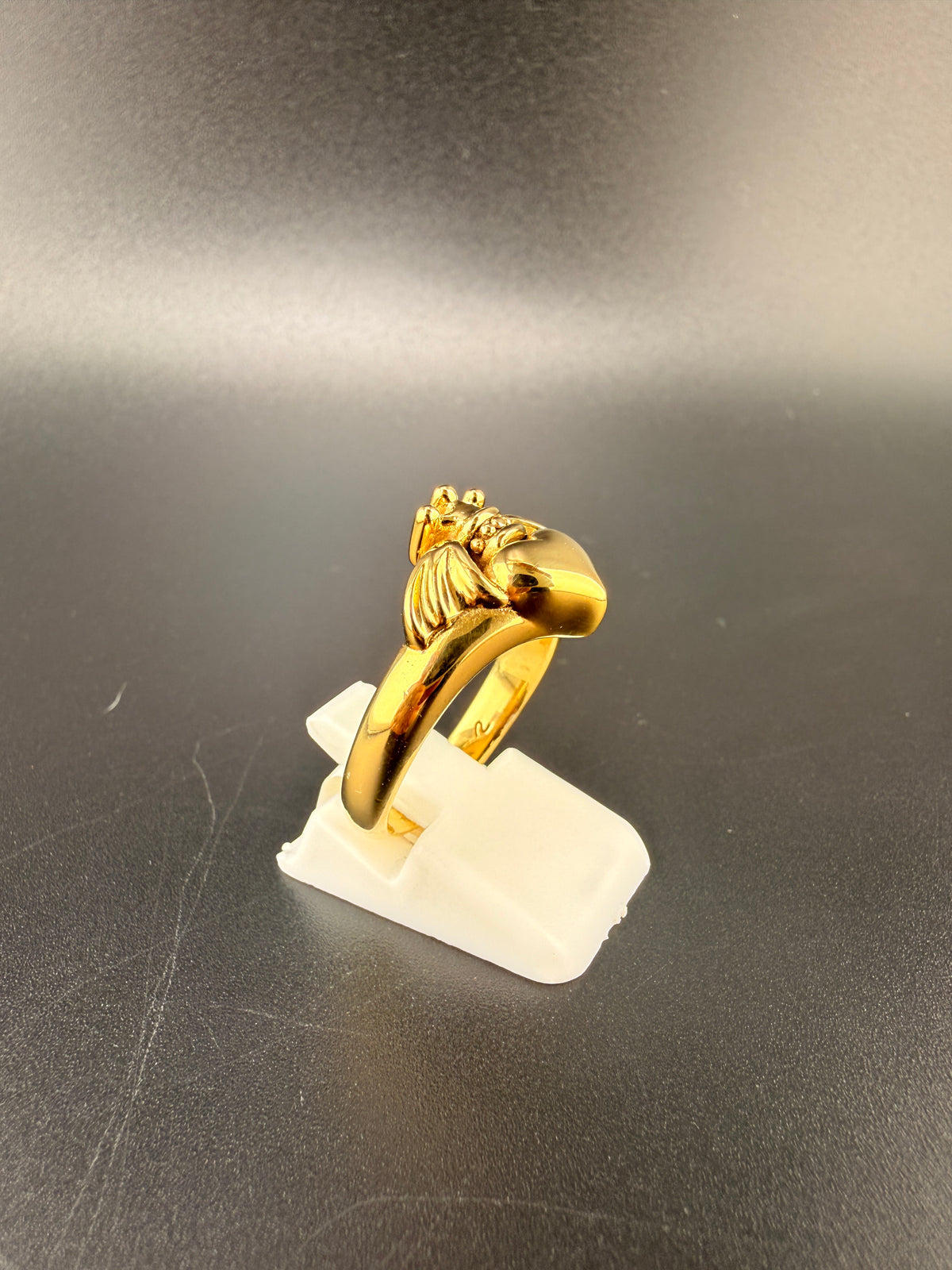 Gold Plated 925 Sterling Silver Claddagh Ring – Size 7, 7.15 Grams - 7 alternate product view