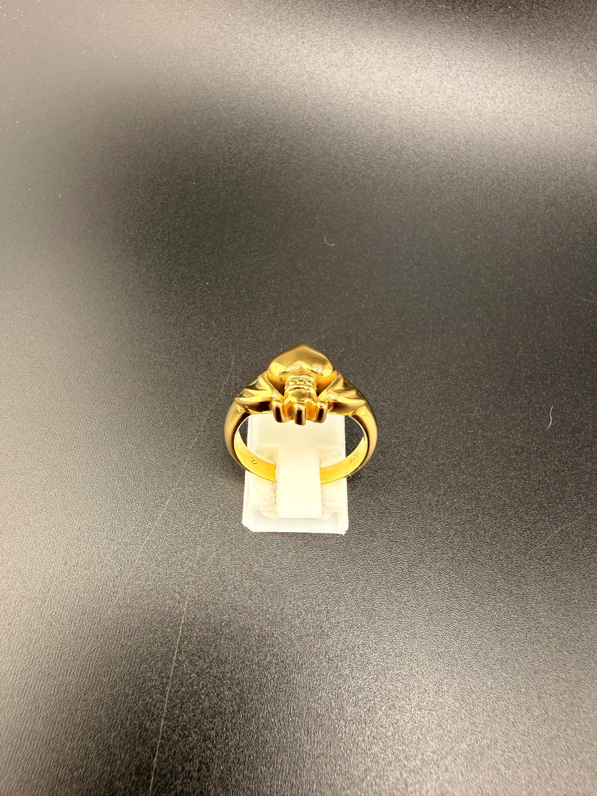 Gold Plated 925 Sterling Silver Claddagh Ring – Size 7, 7.15 Grams - 7