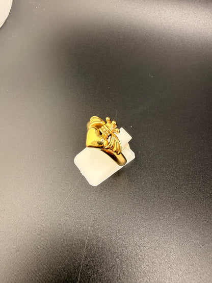 Gold Plated 925 Sterling Silver Claddagh Ring – Size 7, 7.15 Grams - 7