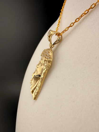 10K Gold Jesus Pendant – Solid Gold (5.4g) | Wholesale Jewelry Price