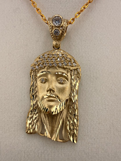 10K Gold Jesus Pendant – Solid Gold (5.4g) | Wholesale Jewelry Price
