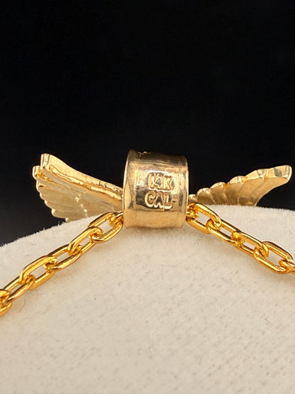 14k Gold Eagle pendant