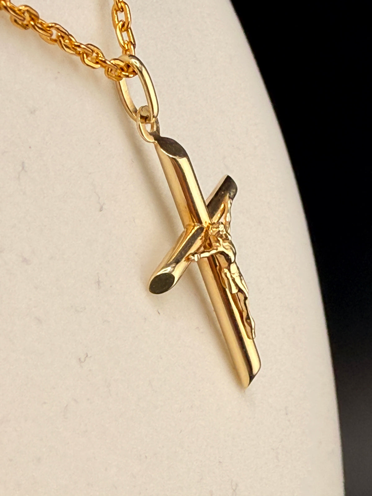 10K Solid Gold Jesus on Cross Pendant alternate product view