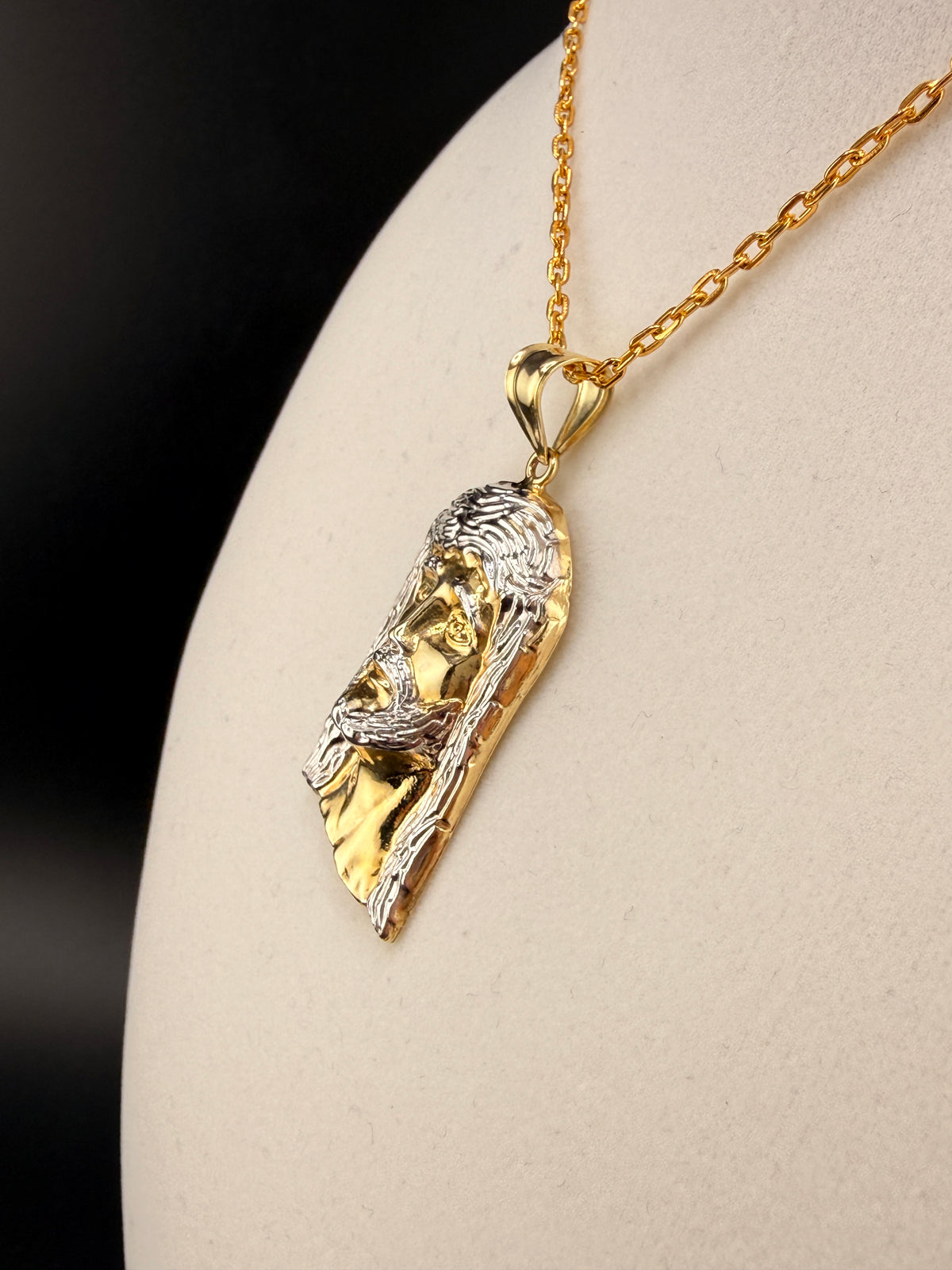 14K Gold Jesus Pendant – 4.61g Solid Gold Religious Charm | Wholesale Price Luxury Pendant | Jewelry Connect