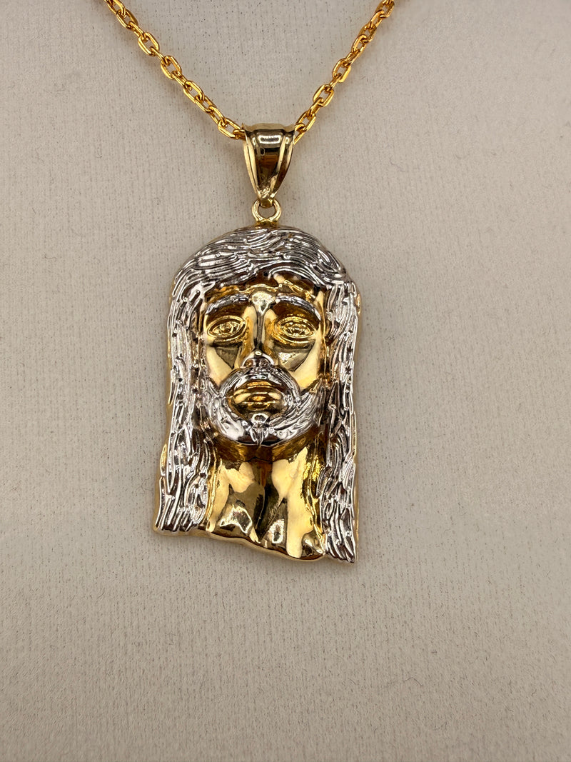 14K Gold Jesus Pendant – 4.61g Solid Gold Religious Charm | Wholesale Price Luxury Pendant | Jewelry Connect