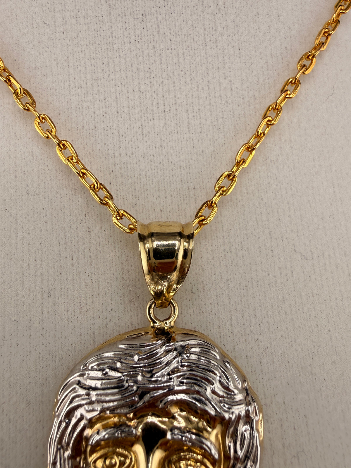 14K Gold Jesus Pendant – 4.61g Solid Gold Religious Charm | Wholesale Price Luxury Pendant | Jewelry Connect