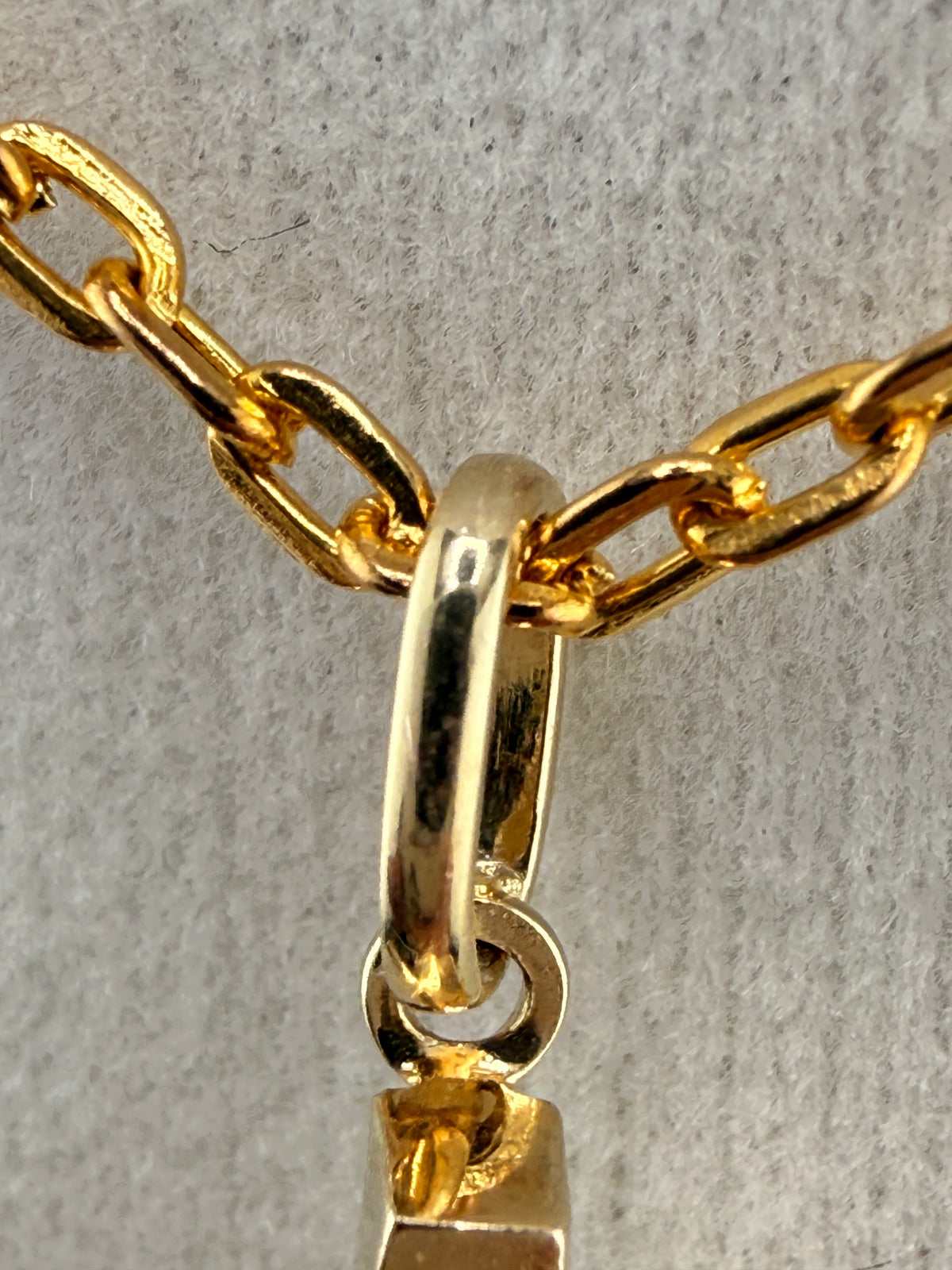 10K Solid Gold Jesus on Cross Pendant