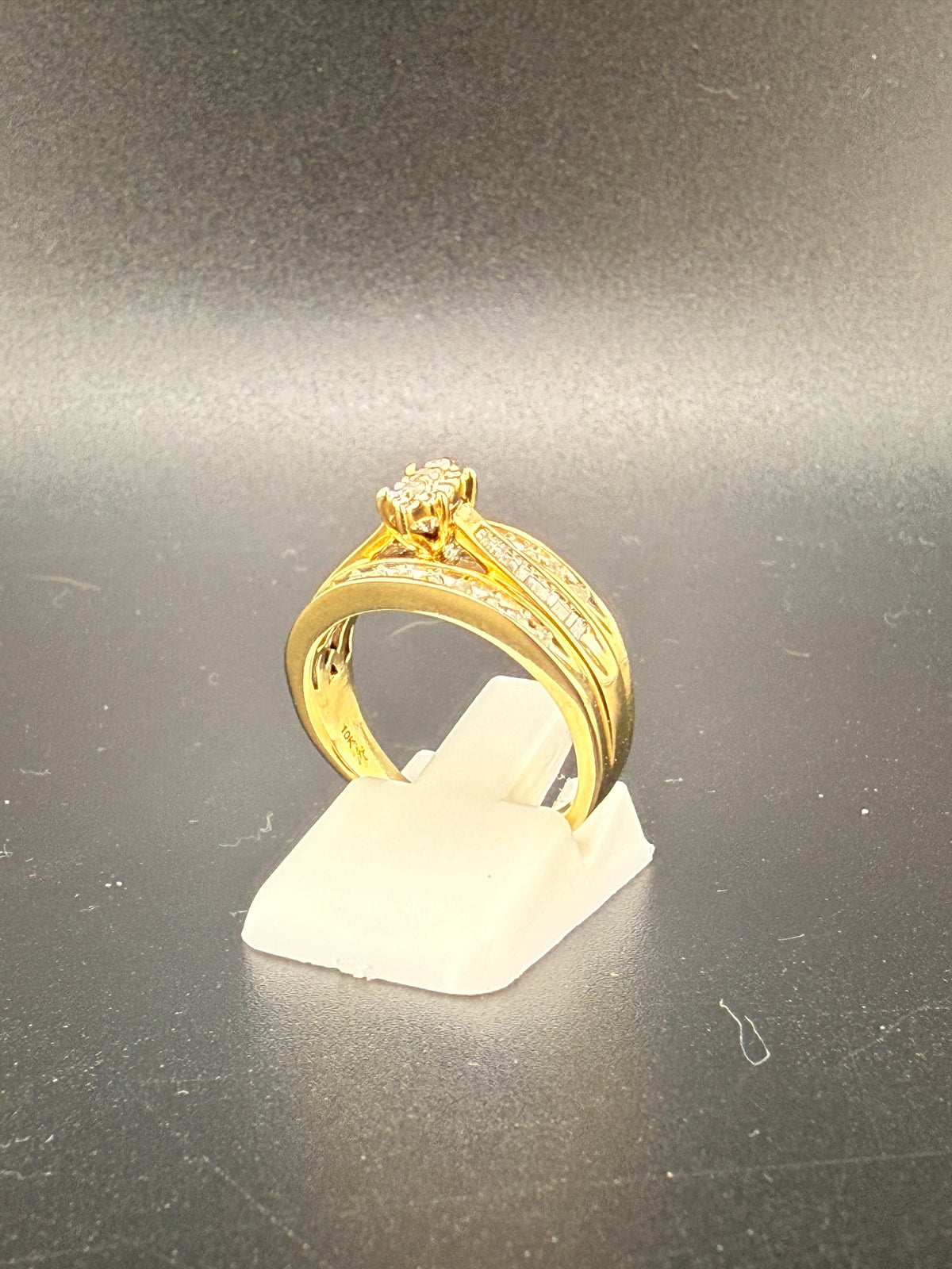 2.5 Carat Natural Diamond Engagement Ring – 10K Gold | Size 6 detail view