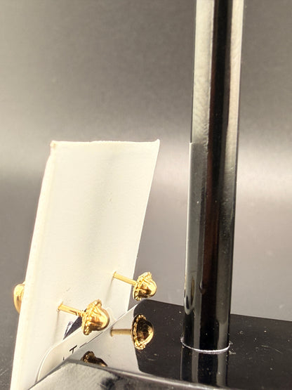 14K Gold Diamond Heart Earrings – Real Gold  Earrings | Wholesale Price Jewelry