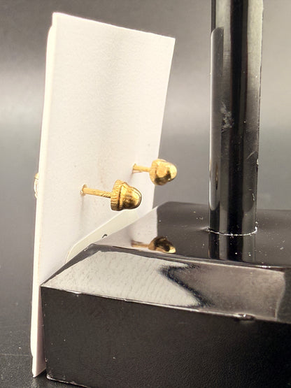 14K Gold 0.5 CT CZ Diamond Stud Earrings