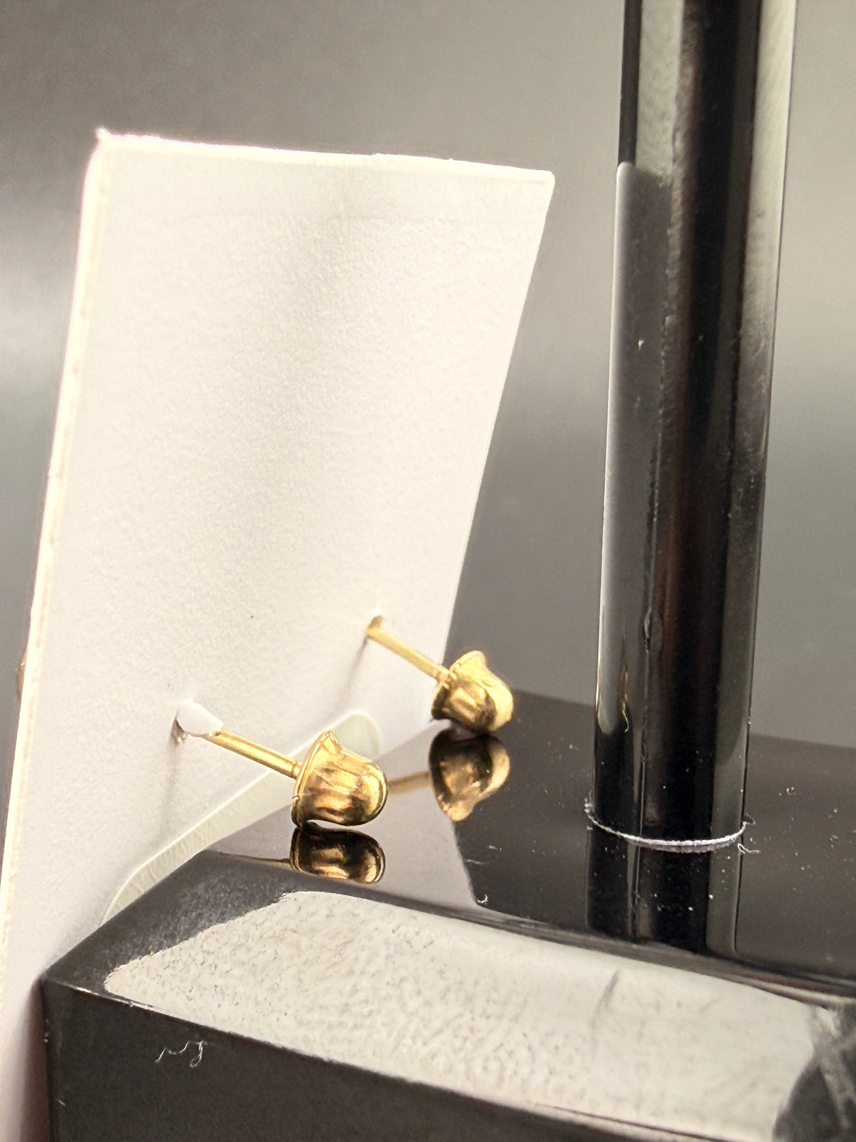 14K Solid Gold 5MM Ball Stud Earrings