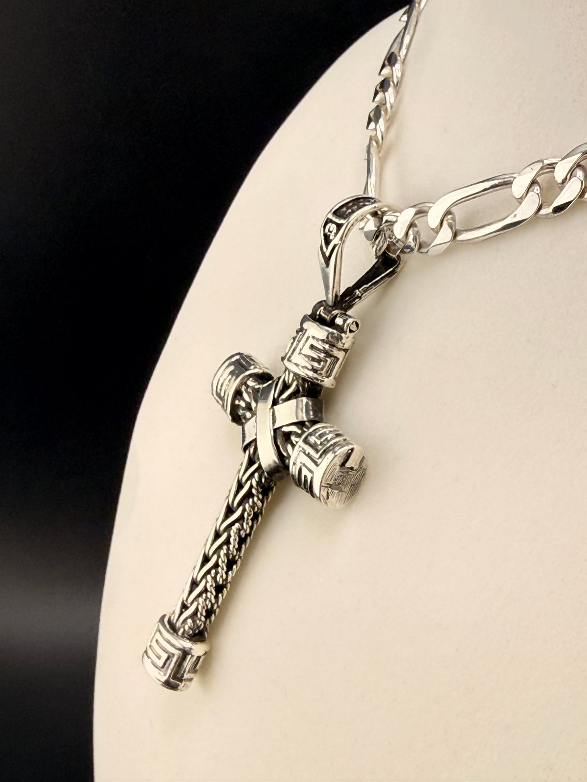 925 Sterling Silver Braided Cross Pendant — 3.5" | 32g925 Sterling Silver Braided Cross Pendant — 3.5" | 32g alternate product view