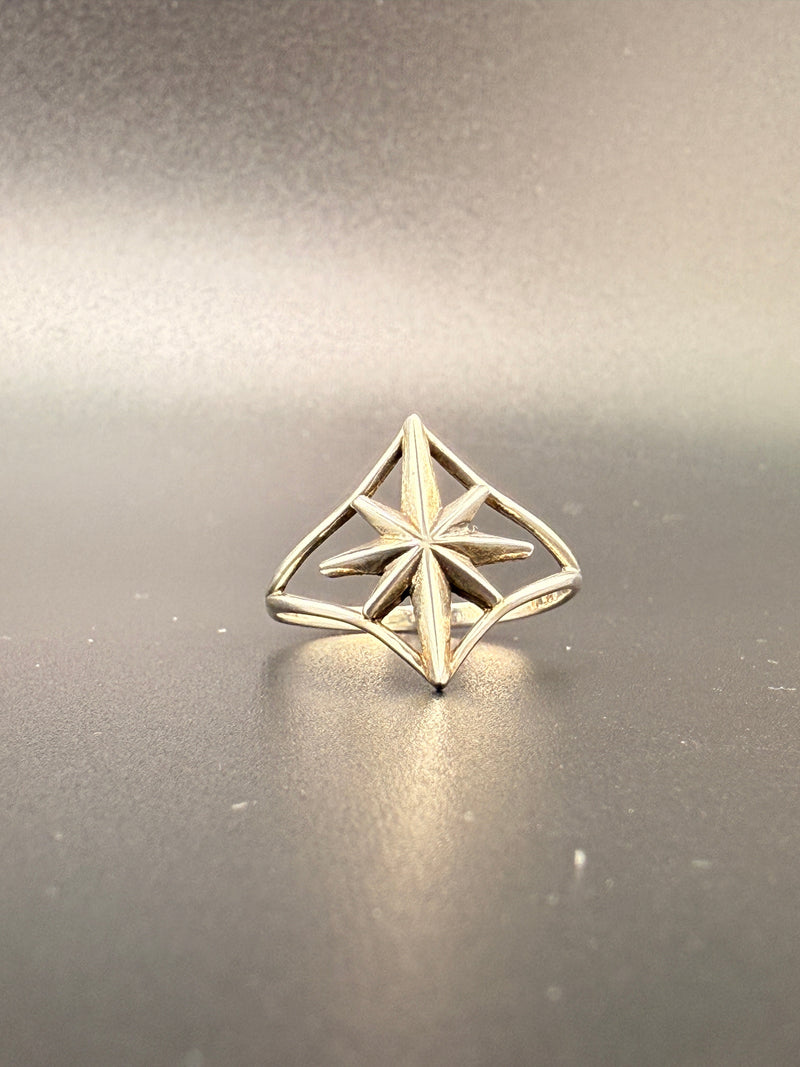 Sterling Silver Northern Star Ring - 9