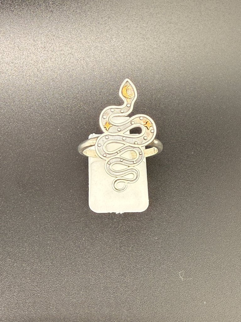 Sterling Silver Snake Ring – 3.36 Grams - 6