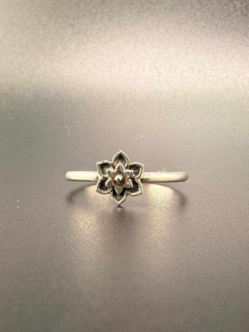 Sterling Silver Flower Ring